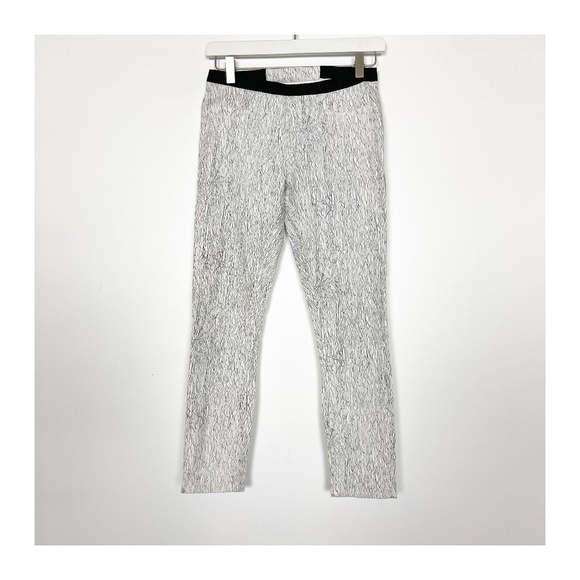 HELMUT LANG Women’s Pants Leggings Size 26 White Black Stretch RARE - Picture 1 of 6